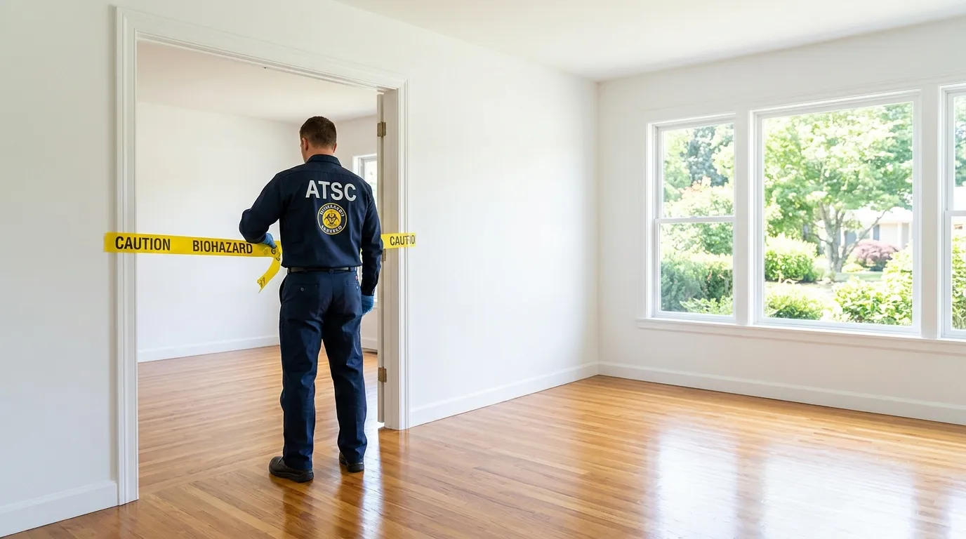 Certified biohazard cleanup crew performing Decomposition Cleanup in Golden Glades